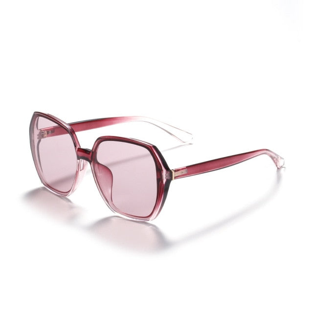 Two color gradient fashion retro sun glasses